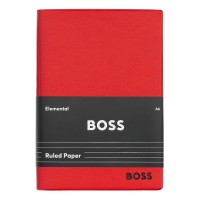 HUGO BOSS A6 Essential Not Defteri - Kırmızı