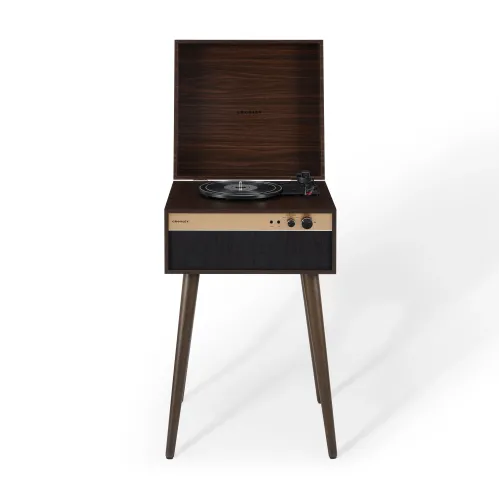 Crosley Jasper Walnut Bluetooth Alıcılı Ayaklı Müzik Pikap Kahverengi