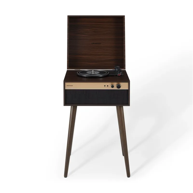 Crosley Jasper Walnut Bluetooth Alıcılı Ayaklı Müzik Pikap Kahverengi