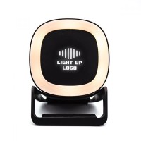 EccoTech Bluetooth Speaker + Wireless Charger + Telefon Standı + Led Lamba + Led Logo