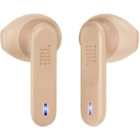 JBL Wave Flex - IP54 ve IPX2 su geçirmez kablosuz kulak içi kulaklık - TalkThru ve AmbientAware teknolojisi - 32 saat pil ömrü - Bej