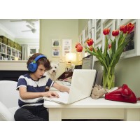 JBL JR460NC Gürültü Azaltma Özellikli Bluetooth Çocuk Kulaklığı - Mavi