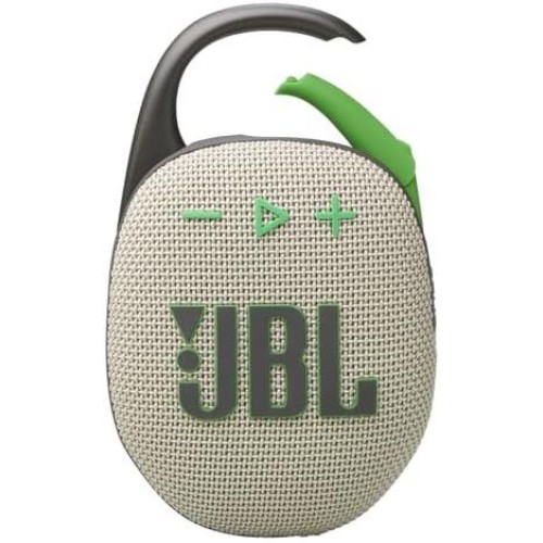 JBL Clip5, Bluetooth Hoparlör IP67, Bej/Yeşil