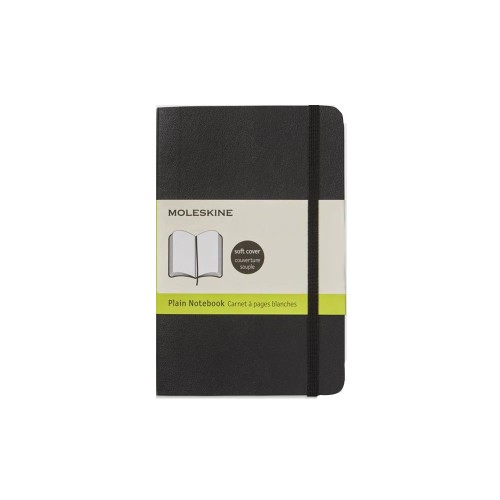 Moleskine Cep Boy 9x14 Yumuşak Kapak Düz Defter Siyah