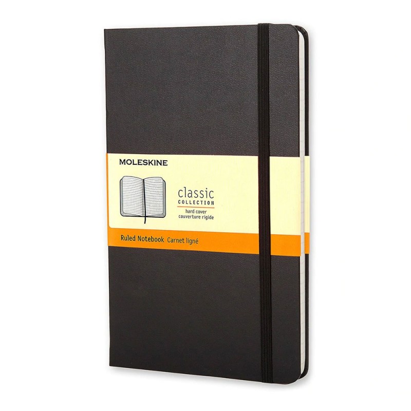 Moleskine Sert Kapak Not Defteri - Siyah (13x21)