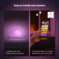 Philips Hue Flourish Renkli Akıllı Dekoratif Masa Lambası, Bluetooth Özellikli V2