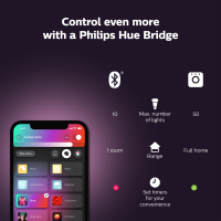 Philips Hue Flourish Renkli Akıllı Dekoratif Masa Lambası, Bluetooth Özellikli V2