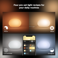 Philips Hue Flourish Renkli Akıllı Dekoratif Masa Lambası, Bluetooth Özellikli V2