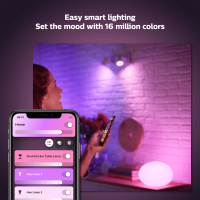 Philips Hue Flourish Renkli Akıllı Dekoratif Masa Lambası, Bluetooth Özellikli V2