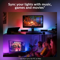 Philips Hue Play 2'li Ekopaket - Siyah, Güç Adaptörü Dahildir	