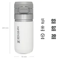 STANLEY 0.47L The Quick Flip Water Bottle - Polar White (Beyaz) Matara