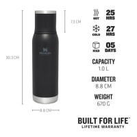 Stanley The Adventure To-Go Bottle 1.0l / 1.1 Qt Black