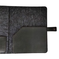 Deri Detaylı Keçe M1 MacBook Organizer Evrak Çantası Tablet Kılıfı 