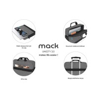 MACK MCC-606 15.6 UNICITY 3.0 Notebook Sırt Çantası Gri