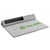 Portatif Kablosuz Şarj Özellikli Mouse Pad, Telefon Tutucu ve Kalemlik