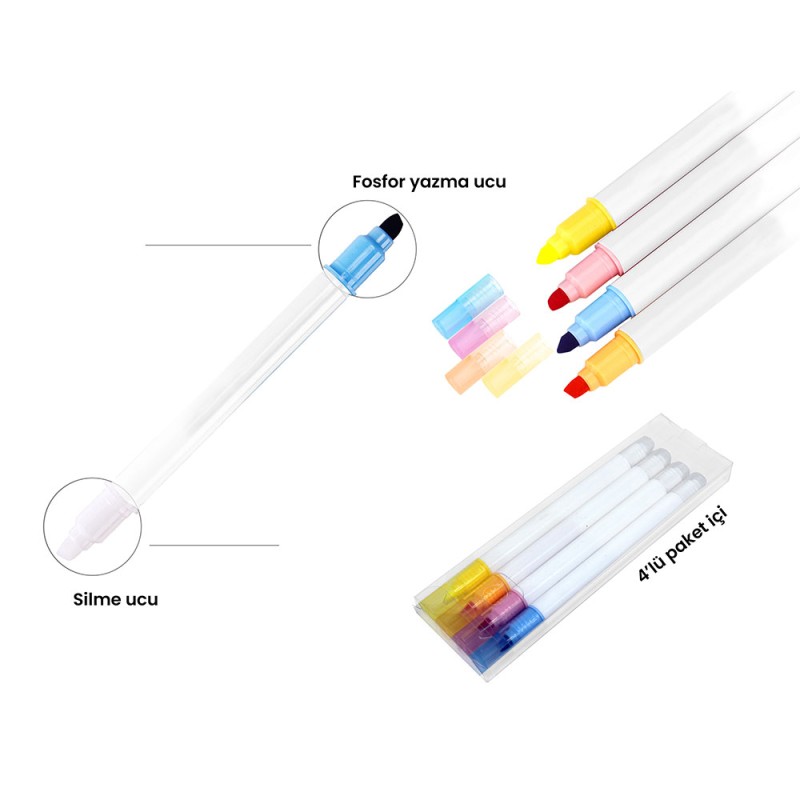 Silinebilir Highlighter Kalem