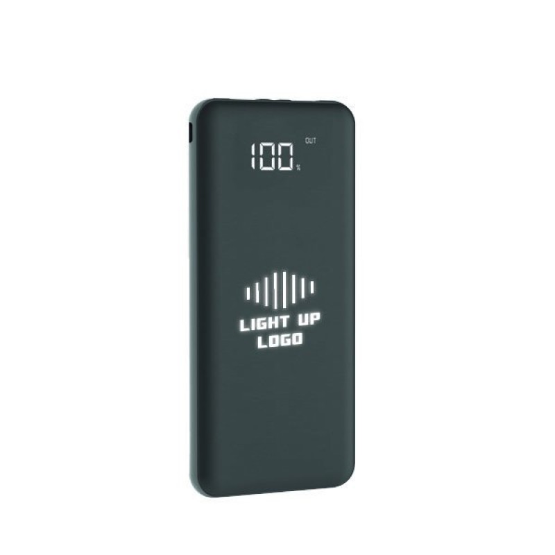 10000 mAh Işıklı Wireless Göstergeli Kauçuk Powerbank K300