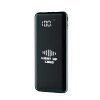 10000 mAh Işıklı Wireless Göstergeli Kauçuk Powerbank K300