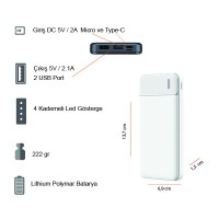 10000 mAh Powerbank K500