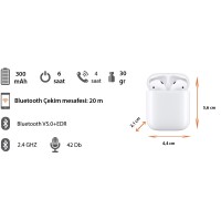 Airpods Kablosuz Kulaklık S10