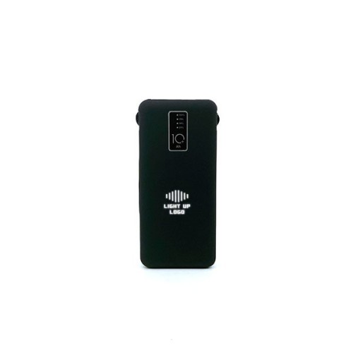 10000 mAh Işıklı Wireless Powerbank (Dahili Kablolu) K400