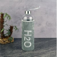 1000 ml H2o Peluş Kılıflı Cam Matara