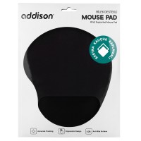 Siyah Bileklikli Ekstra Kauçuk Kaplamalı Mouse Pad