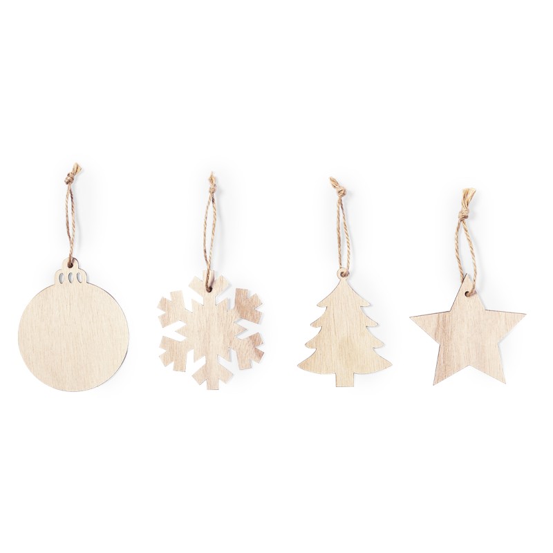 Ecological / Wooden Christmas Tree Ornaments