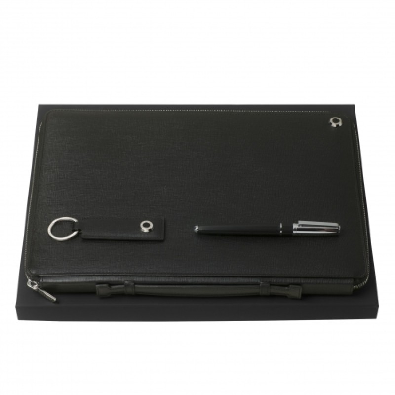 HUGO BOSS Organizer + Pen + Key Chain Set No:4