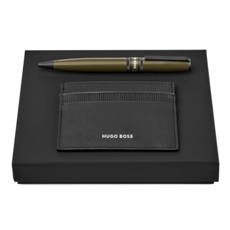 HUGO BOSS Card Holder + Pen Set No:1