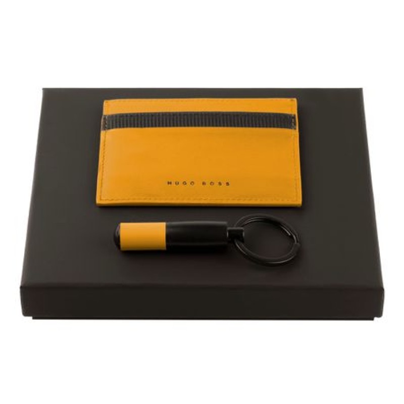 HUGO BOSS Card Holder + Key Chain Set No:4