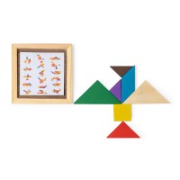 Ahşap Renkli Tangram Seti