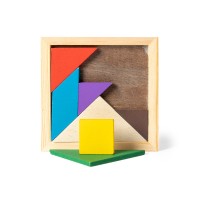 Ahşap Renkli Tangram Seti