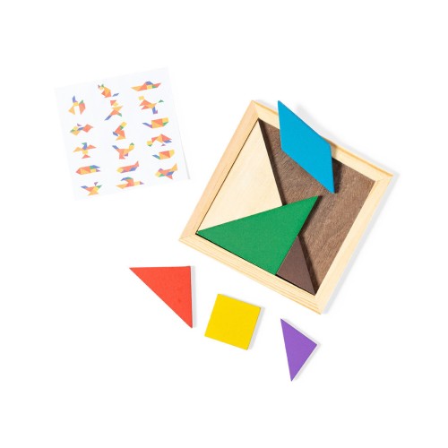 Ahşap Renkli Tangram Seti