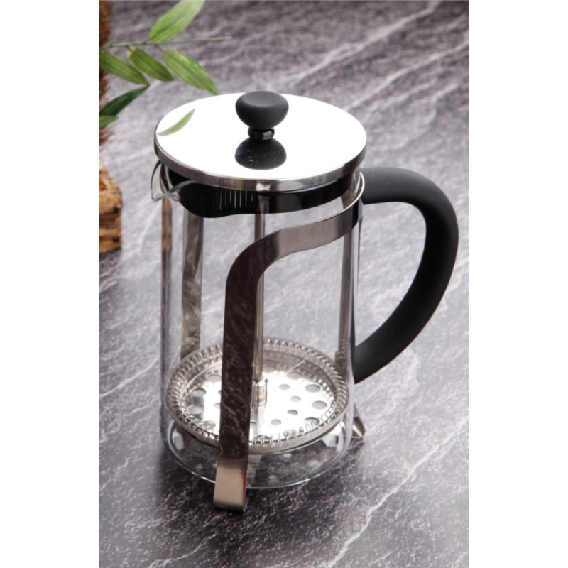 French Press 600 ml Çelik Kapaklı