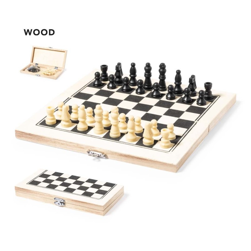 Foldable Wooden Chess Set