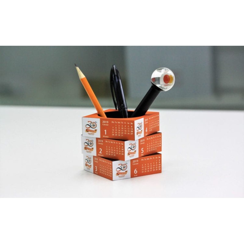 Magic Sliding Pen Pot Calendar